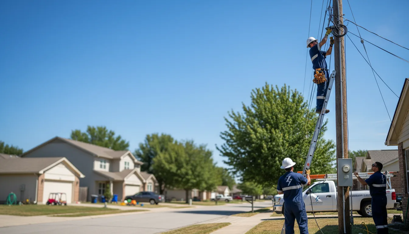 Residential electrician providing installation services in Morral, OH